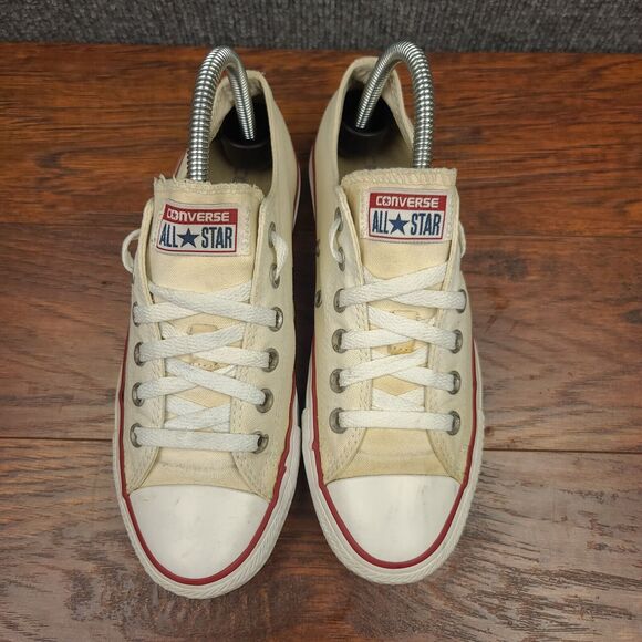 Converse Chuck Taylor All Star Low Sneakers Womens 7 Off White Canvas Casual - Picture 4 of 13